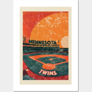 Midcentury Minnesota Twins Stadium Posters and Art